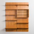 23318 Poul Cadovius oak wall unit with back panels for Cado, 1970s-4