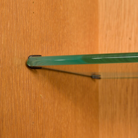 23318 Poul Cadovius oak wall unit with back panels for Cado, 1970s-9 23318 Poul Cadovius oak wall unit with back panels for Cado, 1970s-9