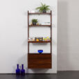 Poul Cadovius rosewood one bay wall unit, Denmark, 1960s.