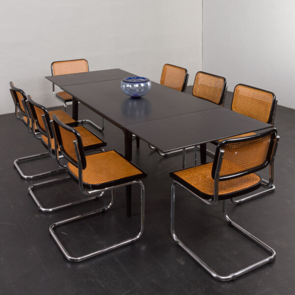 Set of 8 Vintage Italian Marcel Breuer Cesca chairs attr. to Gavina, 1970s