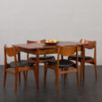 Włoski rozkładany stół w stylu Gio Pontiego, lata 60.