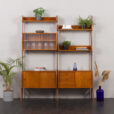 24002 two bay freestanding teak wall unit-1