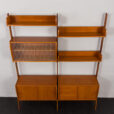24002 two bay freestanding teak wall unit-13