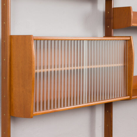 24002 two bay freestanding teak wall unit-17 24002 two bay freestanding teak wall unit-17