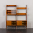 24002 two bay freestanding teak wall unit-7
