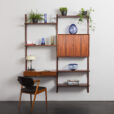 24003 Poul Cadovius twobay rosewood wallunit-1