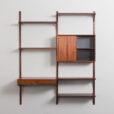 24003 Poul Cadovius twobay rosewood wallunit-8