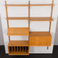 24006 Poul Cadovius two bay oak wall unit with vinyl records cabinet-7
