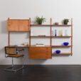 24009 Preben Sorensen three bay teak wallunit -1