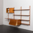 24009 Preben Sorensen three bay teak wallunit -6