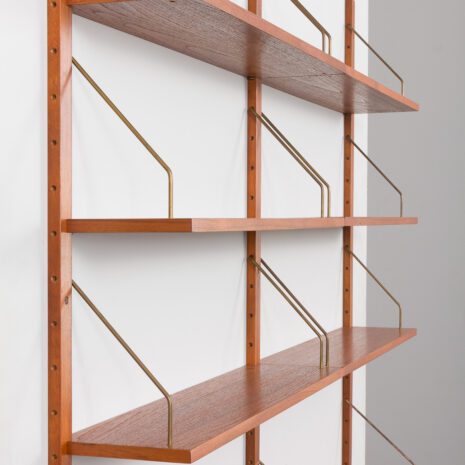 24011 two bay teak wall unit with desk-12 24011 two bay teak wall unit with desk-12