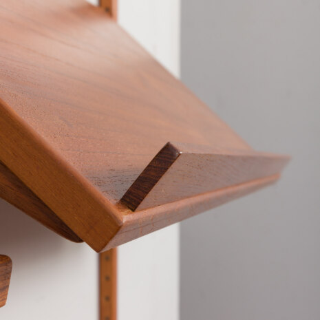 24012 Hansen And Guldborg mid century three bay teak wall unit, Denmark 1960s.-10 24012 Hansen And Guldborg mid century three bay teak wall unit, Denmark 1960s.-10