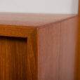 24012 Hansen And Guldborg mid century three bay teak wall unit, Denmark 1960s.-20