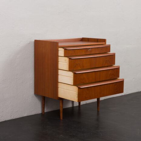 24019 chest of 4 drawers in teak-4 24019 chest of 4 drawers in teak-4