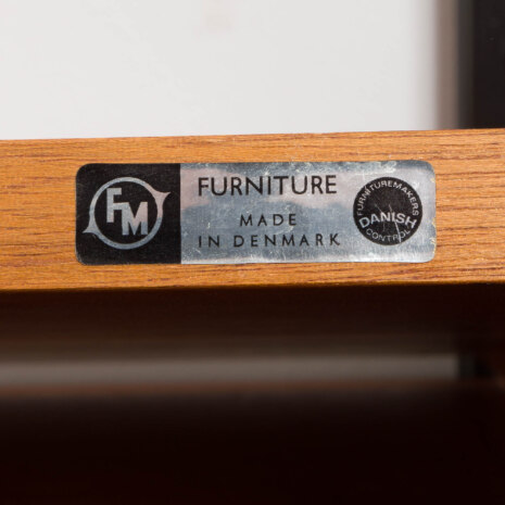 24031 Kai Kristiansen, set of 3 teak shelves for FM Mobler, Denmark 1960s-9 24031 Kai Kristiansen, set of 3 teak shelves for FM Mobler, Denmark 1960s-9