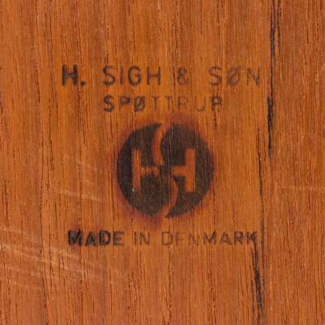 22330 large extension teak dining table by H.SIGH & SON SPOTTRUP-14 Duży rozkładany stół z drewna tekowego marki H. Sigh & Søn Møbelfabrik, Dania, lata 1960