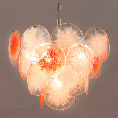 23353 Vistosi Murano glass disks lamp Italy 1970s-11 23353 Vistosi Murano glass disks lamp Italy 1970s-11