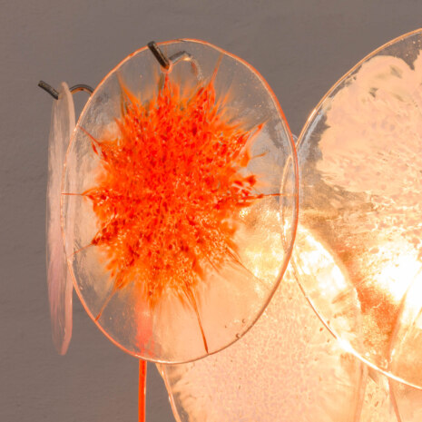 23353 Vistosi Murano glass disks lamp Italy 1970s-14 23353 Vistosi Murano glass disks lamp Italy 1970s-14