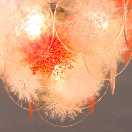 23353 Vistosi Murano glass disks lamp Italy 1970s-16 23353 Vistosi Murano glass disks lamp Italy 1970s-16