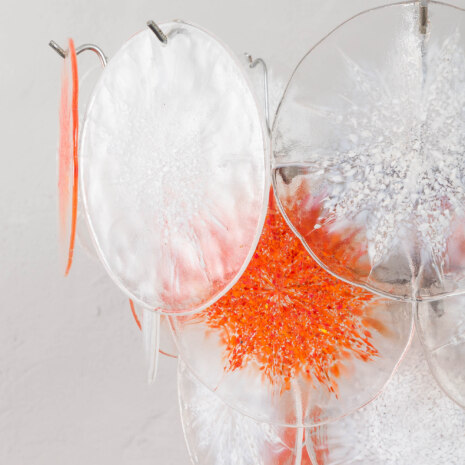 23353 Vistosi Murano glass disks lamp Italy 1970s-7 23353 Vistosi Murano glass disks lamp Italy 1970s-7