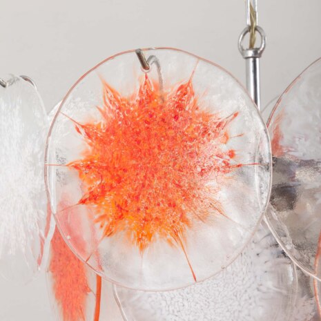 23353 Vistosi Murano glass disks lamp Italy 1970s-9 23353 Vistosi Murano glass disks lamp Italy 1970s-9