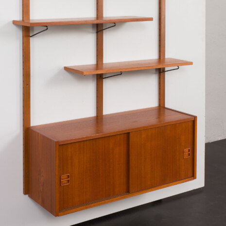 23378 Scandinavian mid century modern teak wall unit, Denmark 1970s-10 23378 Scandinavian mid century modern teak wall unit, Denmark 1970s-10