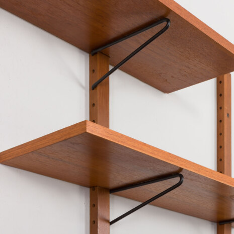 23378 Scandinavian mid century modern teak wall unit, Denmark 1970s-12 23378 Scandinavian mid century modern teak wall unit, Denmark 1970s-12