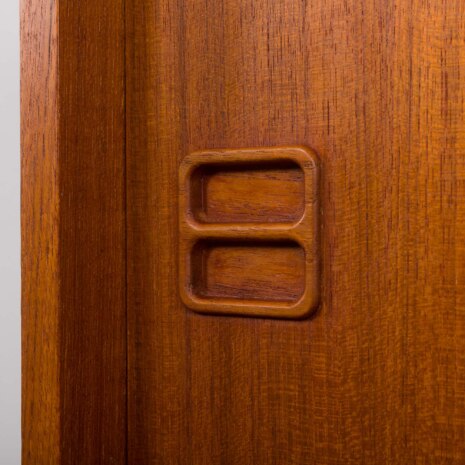 23378 Scandinavian mid century modern teak wall unit, Denmark 1970s-14 23378 Scandinavian mid century modern teak wall unit, Denmark 1970s-14