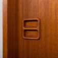 23378 Scandinavian mid century modern teak wall unit, Denmark 1970s-14