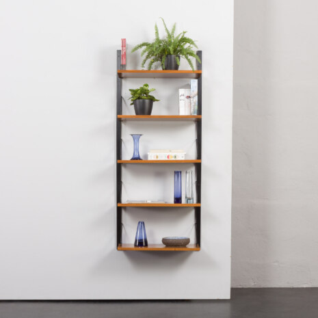 23489 Poul Cadovius one bay walnut wall unit-1 23489 Poul Cadovius one bay walnut wall unit-1