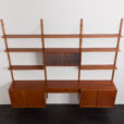 24015 three bay teak wall unit-12