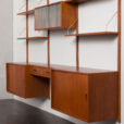 24015 three bay teak wall unit-16