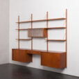 24015 three bay teak wall unit-5