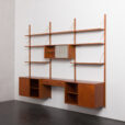 24015 three bay teak wall unit-8