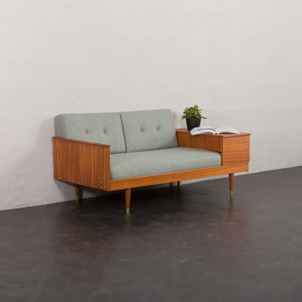 Scandinavian mid-century folding daybed atrr. to Ingmar Relling, 1960s.