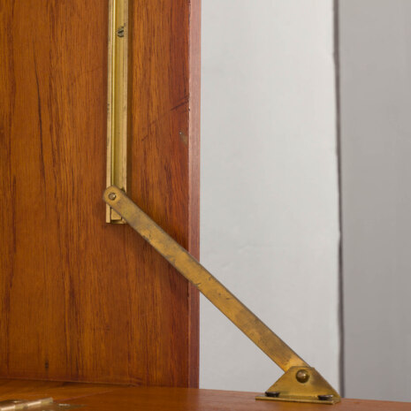 24065 Italian freestanding two bay teak-mahogany wall unit -10 24065 Italian freestanding two bay teak-mahogany wall unit -10