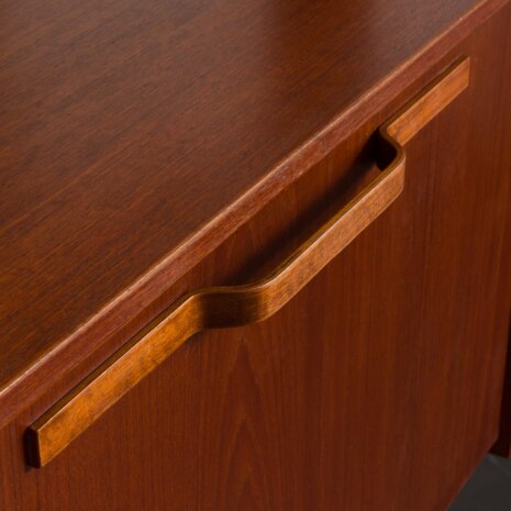 24065 Italian freestanding two bay teak-mahogany wall unit -13 24065 Italian freestanding two bay teak-mahogany wall unit -13