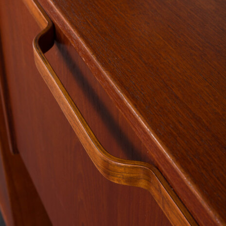 24065 Italian freestanding two bay teak-mahogany wall unit -14 24065 Italian freestanding two bay teak-mahogany wall unit -14