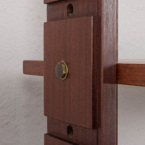 24065 Italian freestanding two bay teak-mahogany wall unit -16 24065 Italian freestanding two bay teak-mahogany wall unit -16