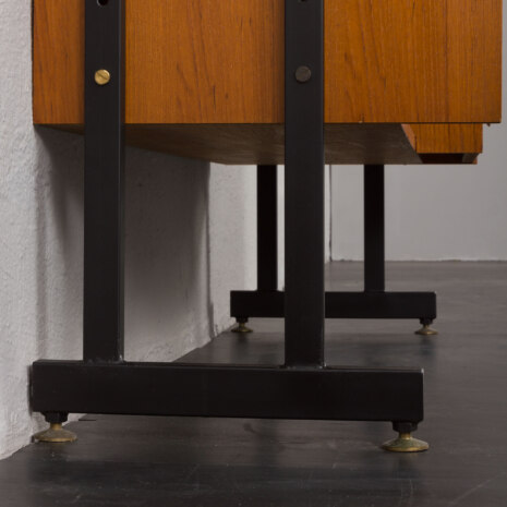 24070 Italian free standing one bay teak wall unit-11 24070 Italian free standing one bay teak wall unit-11