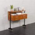 Italian mid-century modern walnut console in the style of Carlo di Carli, 1960s