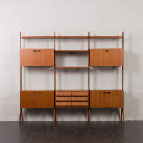 23203 Italian threebay wallunit freestanding-6 23203 Italian threebay wallunit freestanding-6