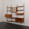 23375 Danish wall unit with vinyl records or magazines compartment, 1960s-3