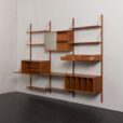 23375 Danish wall unit with vinyl records or magazines compartment, 1960s-4