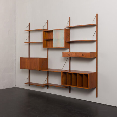 23375 Danish wall unit with vinyl records or magazines compartment, 1960s-5 23375 Danish wall unit with vinyl records or magazines compartment, 1960s-5