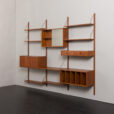 23375 Danish wall unit with vinyl records or magazines compartment, 1960s-5