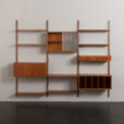 23375 Danish wall unit with vinyl records or magazines compartment, 1960s-6