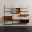 23375 Danish wall unit with vinyl records or magazines compartment, 1960s-7