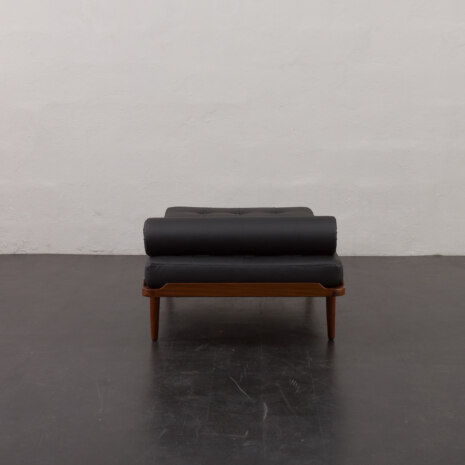 24064.1 Danish mid century teak daybed in black leather, 1960s-6 24064.1 Danish mid century teak daybed in black leather, 1960s-6