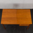 24069 Danish mid century teak desk with hidden vanity, 1960s-9